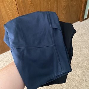 2 pair bundle! Girlfriend Collective Ankle Length Leggings in Black & Navy, M